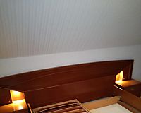 Doppelbett/Ehebett Kirschbaum furniert, teilmassiv 2,00m x 2,00m
