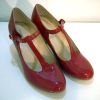 Rote Glanz Damen Schuhe Gr. 37